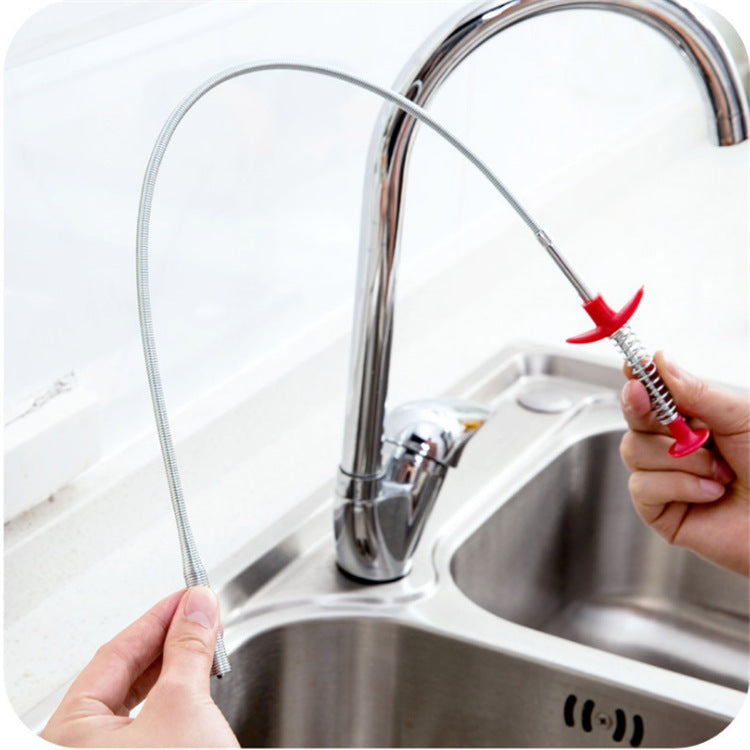 90CM Sewer Dredger Spring Pipe Dredging Tool Household Hair Cleaner Drain Clog Remover Cleaning Tools Household For Kitchen Sink Kitchen Gadgets