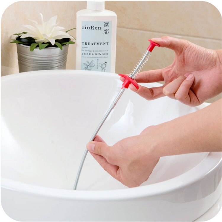90CM Sewer Dredger Spring Pipe Dredging Tool Household Hair Cleaner Drain Clog Remover Cleaning Tools Household For Kitchen Sink Kitchen Gadgets