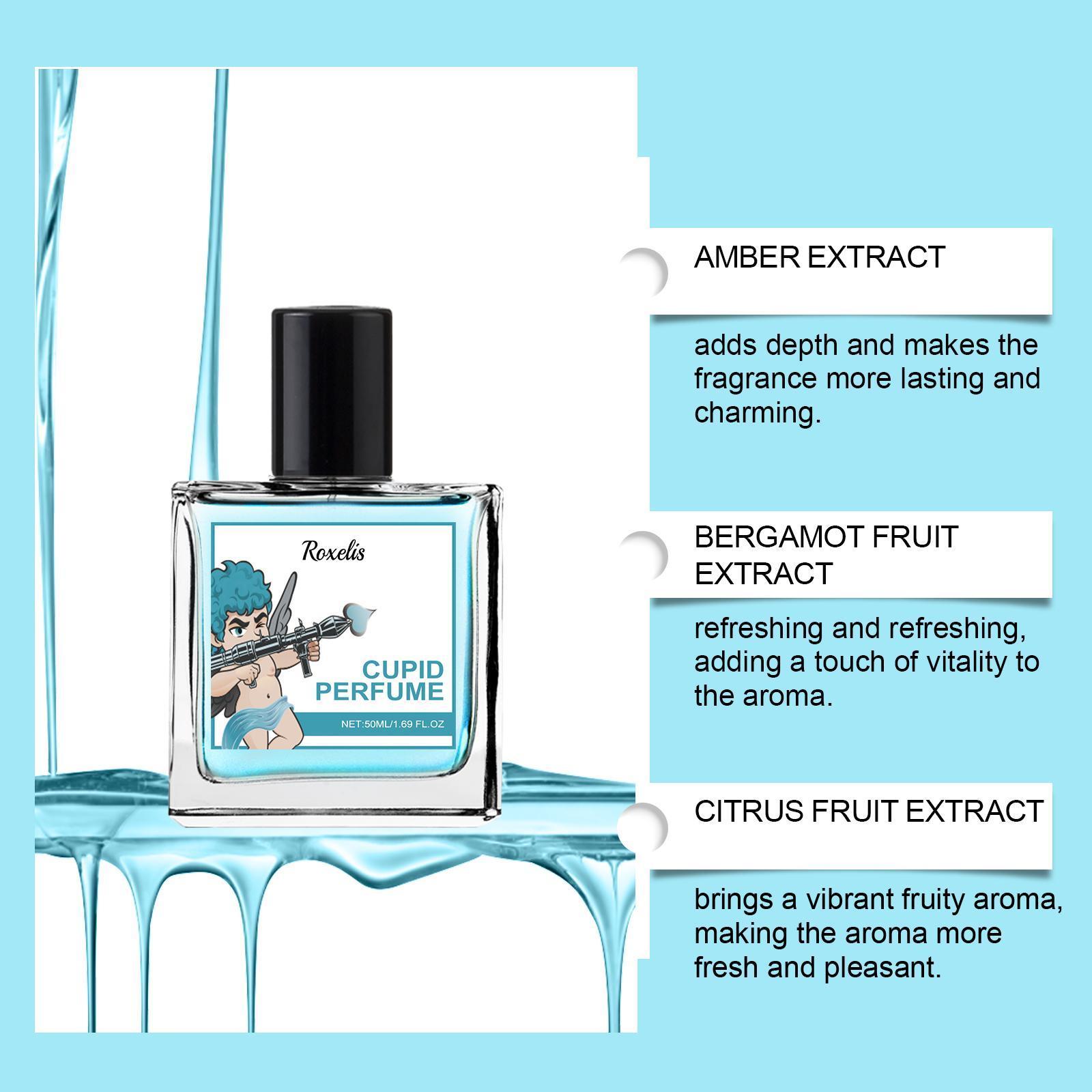 Roxilis Cologne Cupid Eau De Parfum Spray, A Gentle And Elegant Portable Perfume Suitable For Couples To Create An Atmosphere For Dating